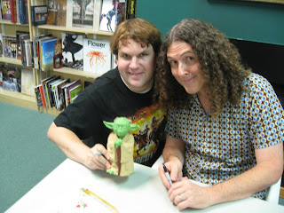 "Weird Al" Yankovic, Star Wars, Yoda, puppet, Chris Knight, Quail Ridge Books, My New Teacher and Me!, Raleigh, North Carolina