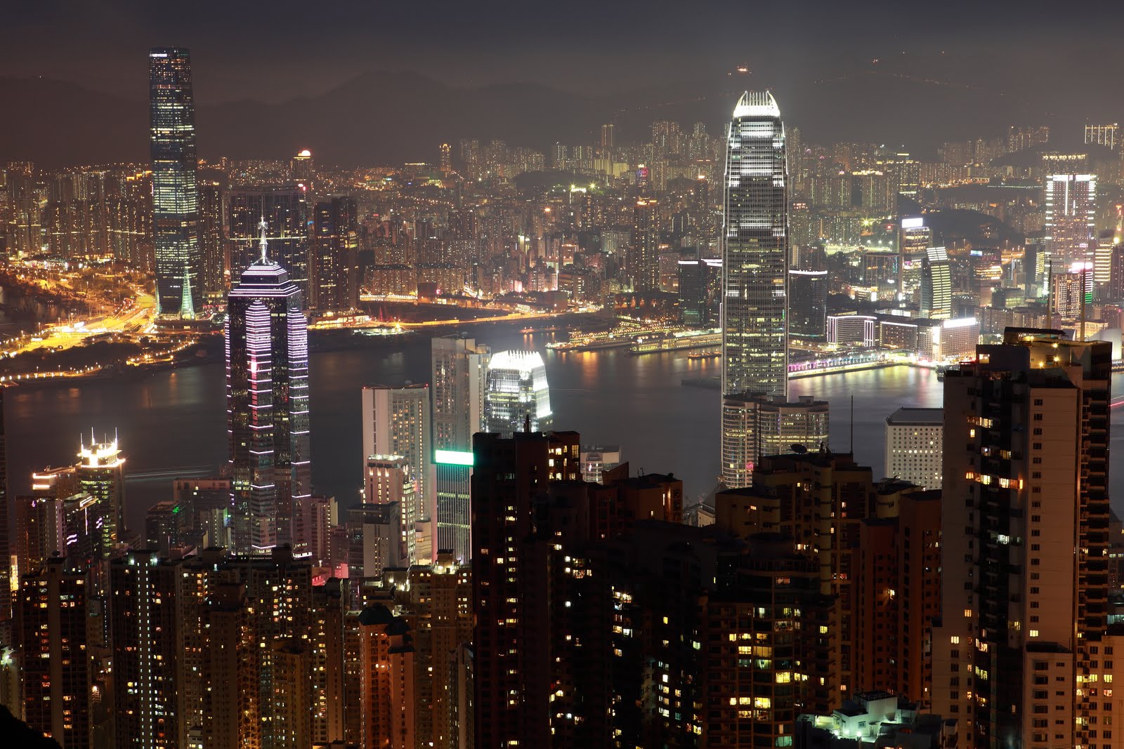 交通旅攝 攝 世界三大夜景 香港維多利亞港夜景