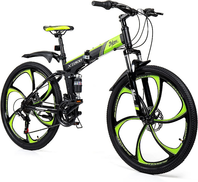 Sefzone XD300 Foldable Full Suspension Mountain Bike Mountain-Bikes