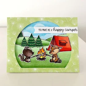 Sunny Studio Stamps: Critter Campout Customer Card by Jo Smith