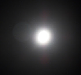 Moon with orb