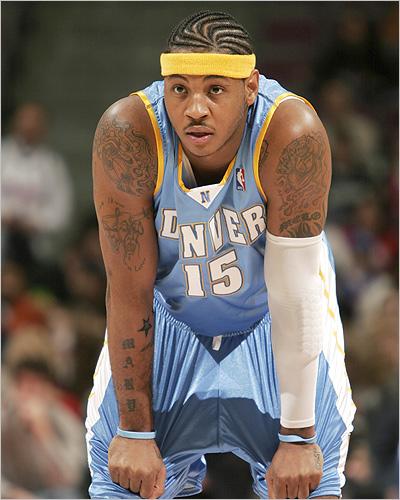 carmelo anthony tattoos