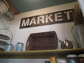 handmade rustic sign kitchen pantry market