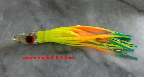 Best Trolling Lure For Mediterranean Sea. Alabone Bullet Head Skirt Lure