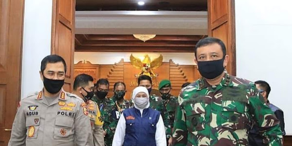 Gubernur Khofifah Sambut Kedatangan Pangkogabwilhan II Dan Kabaharkam Polri