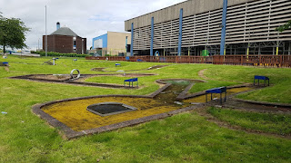 The Crazy Golf course at Fenton Manor Sports Complex in Stoke