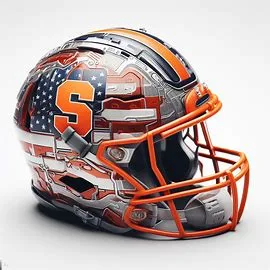 Syracuse Orange Patriotic Concept Helmet