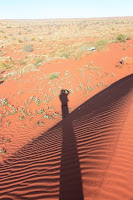 Louphi's shade down a dune