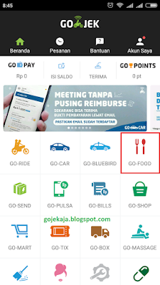 Cara Pesan Makanan Lewat GoJek Dengan Jasa Go-Food