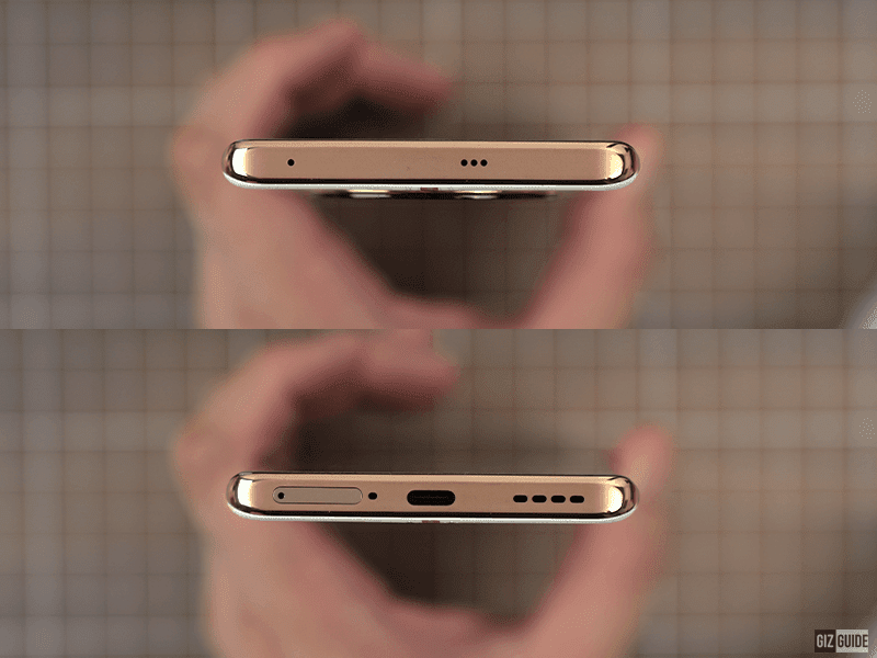 realme 11 Pro 5G's top and bottom view