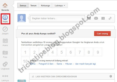 Cara Membuat Google Plus 