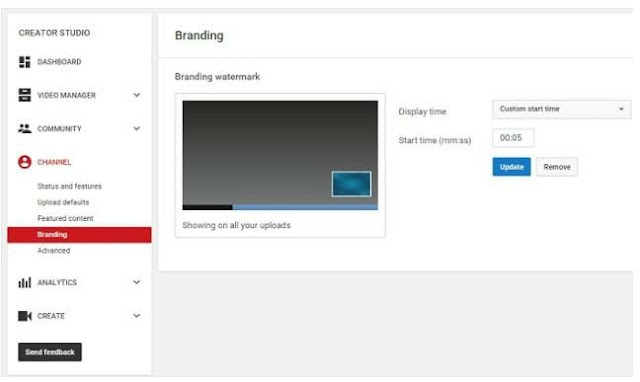 Moreover, what you can really do is selecting a display time for your watermark. The watermark will appear on your videos for this time. You do not have to repeat this step for each video. Setting the display time once will make the watermark appear in all the videos you have uploaded to your channel.