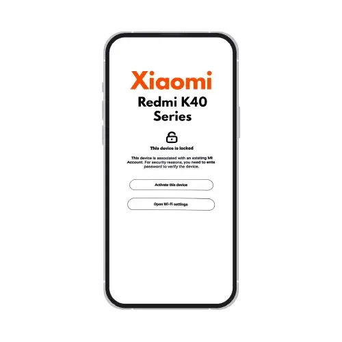 Xiaomi Mi Account Removal Service Redmi K40, K40 Pro, K40 Pro Plus, K40 Gaming, K40S