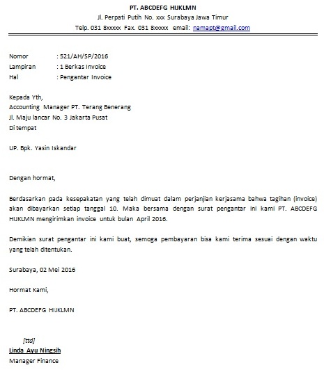 Contoh Surat Pengantar Dokumen  Cara Buat Surat