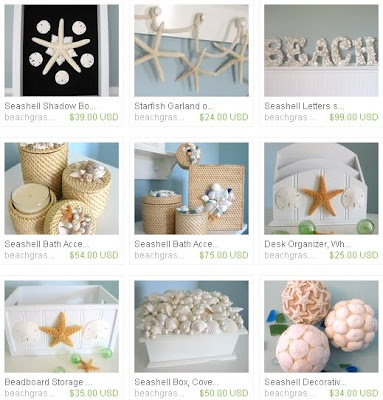 Beach Home Decor on And Check Out Her Beach Home Decor Collection  Beautiful Handmade
