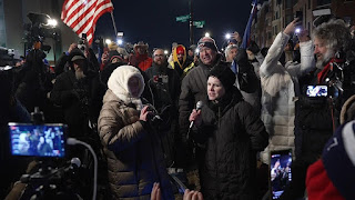 'Thank you, Mr Trump': Supporters of jailed Capitol rioters flock to prison after pardons