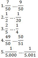 Soal Matematika Membandingkan Pecahan Kelas 4