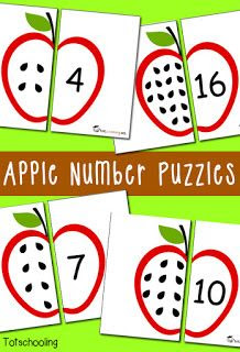 montessori apple counting