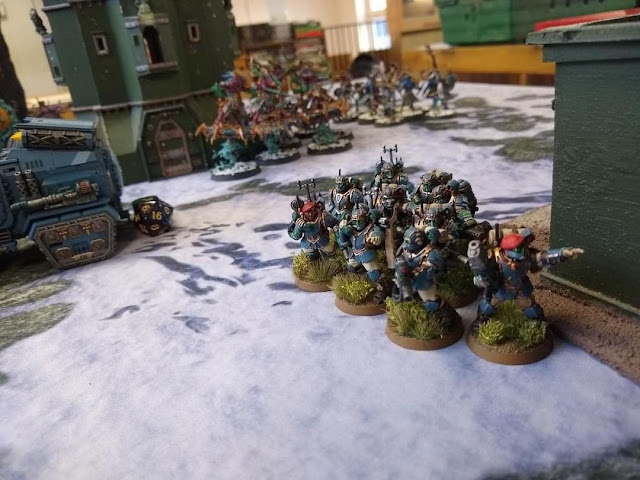 Warhammer 40k battle report - Crucible of War - The Convoy - 120 Power Level - Dark Angels and Militarum Tempestus vs Thousand Sons.