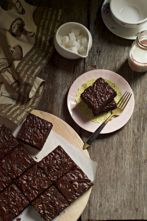 Chocolate Brownies Kedut - masam manis