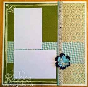 Stampin' Up! Etcetra Papers Scrapbook Page by UK Based Demonstrator Bekka - check her blog every Saturday for great scrapbook inspiration