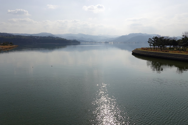 鳥取県東伯郡湯梨浜町本洲 浅津橋からの眺望