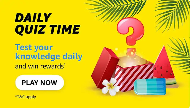 Amazon Quiz Time Answer And Win Rs 2500 (30 Apr 2023)