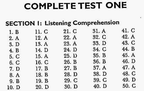 Contoh Soal Listening TOEFL Beserta Audio MP3 Kunci 