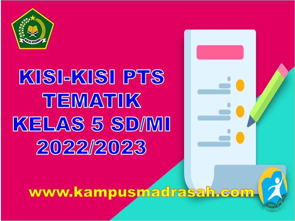 Kisi-kisi PTS Tematik Kelas 5