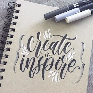 Contoh Lettering Secara Manual