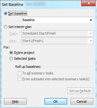 Select Baseline Options