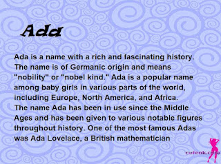 meaning of the name "Ada"