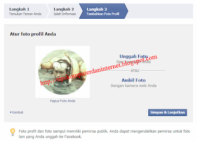 Cara Buat Akun Facebook - Foto Profil Anda