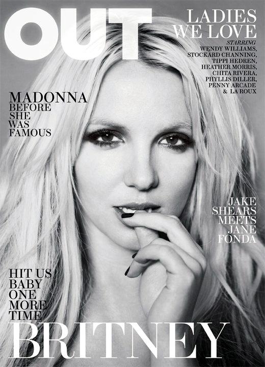 britney spears out magazine cover. The April 2011 of Out magazine