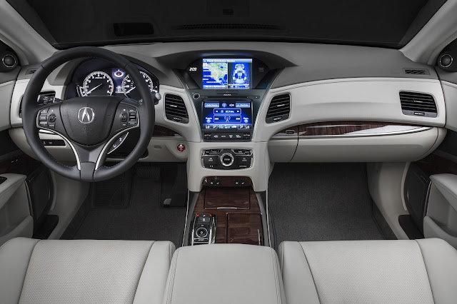 Interior view of 2016 Acura RLX Sport Hybrid