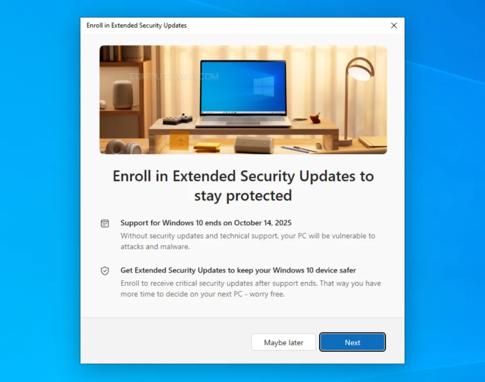 Enroll Extended Security Updates