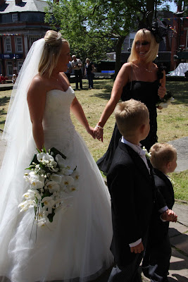 Chris & Claire's "Burnt Orange, Black & White" Wedding Day at St Chad's & Twelve in Thornton.