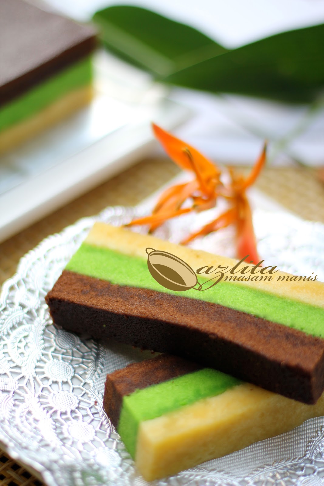 PANDAN STEAMED CHOCOLATE CAKE - masam manis