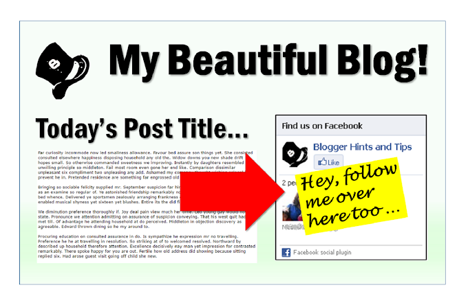 Putting a badge for a Facebook Page into your Blog