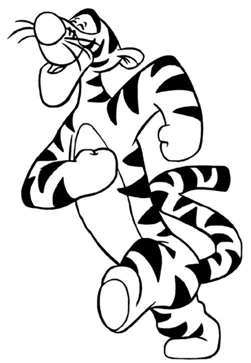 Tigger Coloring Pages Free For Kids >> Disney Coloring Pages