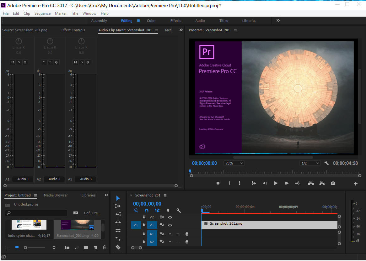 Adobe Premiere Pro CC 2017