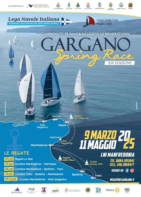 XIX campionato di vela d'altura “Città di  Manfredonia” Gargano Spring Race
