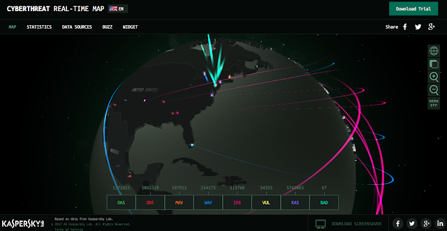 サイバー攻撃をリアルタイムで可視化したサイト2つ【o】