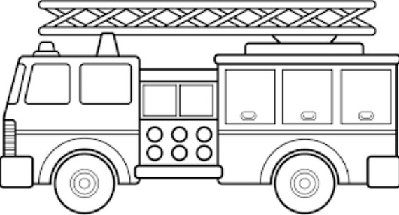 Gambar Mewarnai Truk Pemadam Kebakaran Mewarnai Gambar