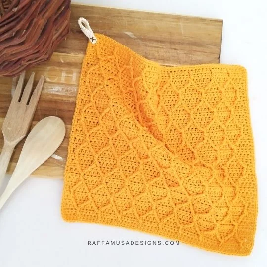 honeycomb dishcloth pattern