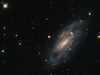 Hubble telescope captures stunning shot of spiral galaxy.