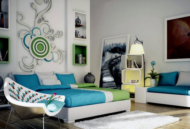 Interior Bedroom Design Feature Walls