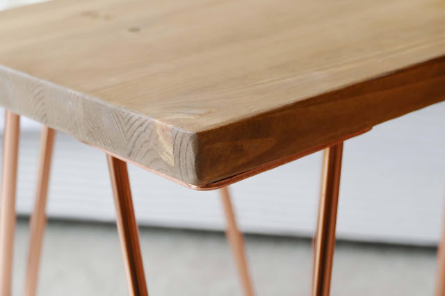 muju furniture, muju furniture review, muju furniture blog review, muju furniture reviews, muju furniture etsy, muju furniture nesting table, copper hairpin legs furniture, copper wooden table