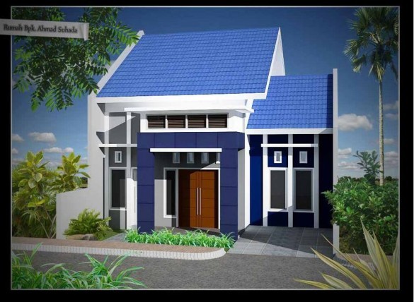 Contoh Kombinasi Warna  Cat  Exterior  Rumah  Minimalis 