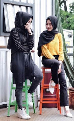 Model baju muslim terbaru casual modern